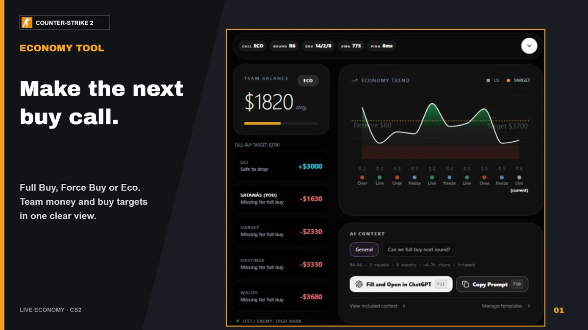 Economy Tool screenshot image