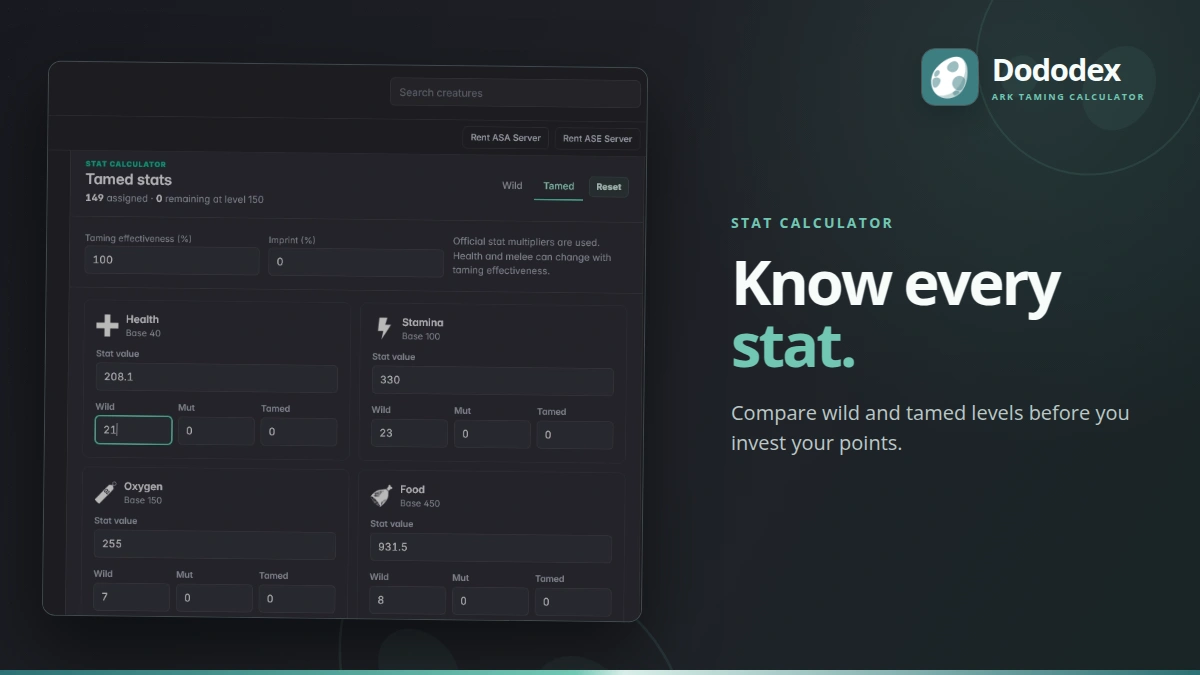 Dododex screenshot image