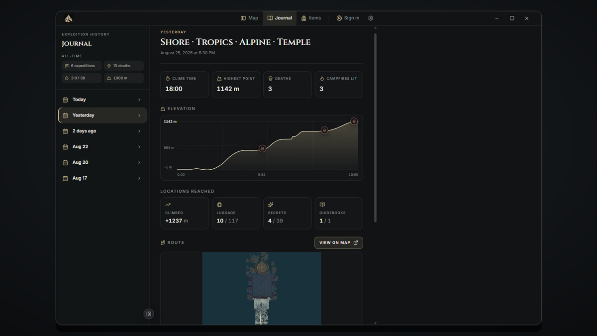 Peak Map screenshot 2