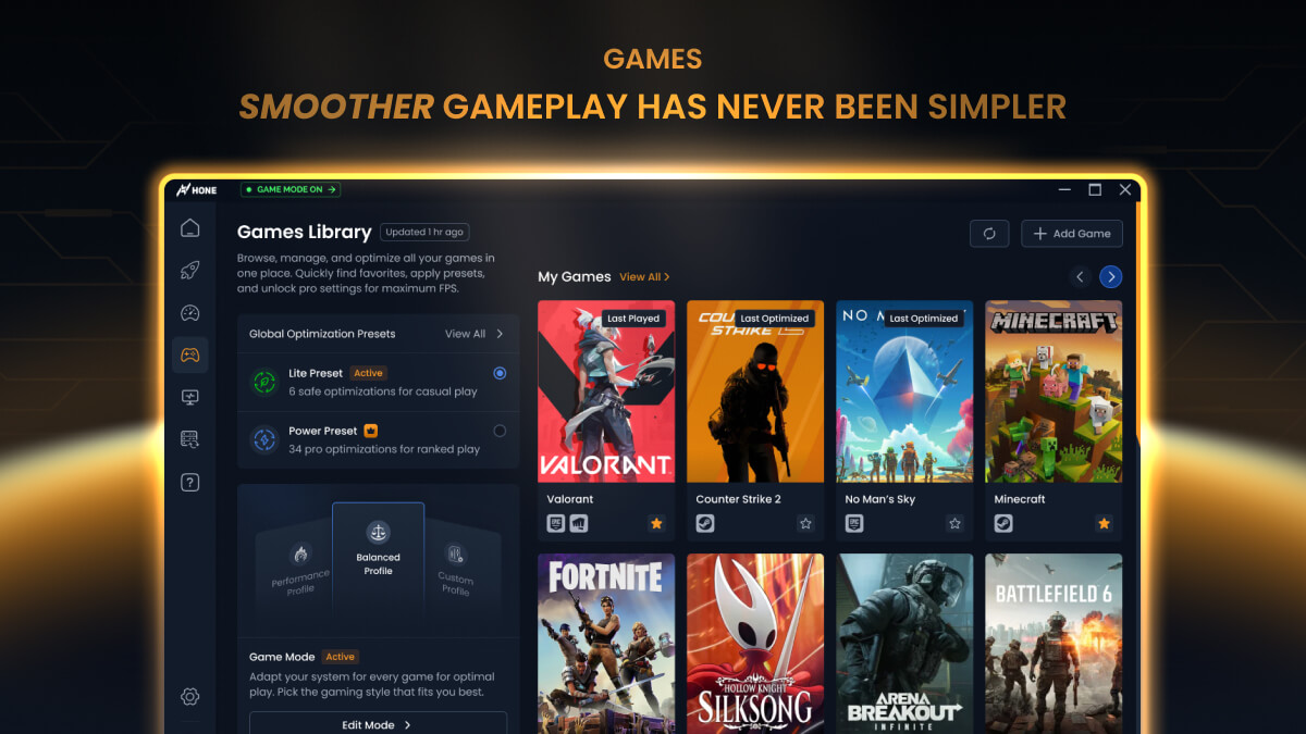 Hone screenshot image
