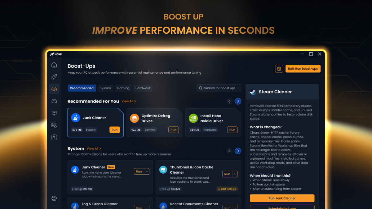 Hone screenshot image