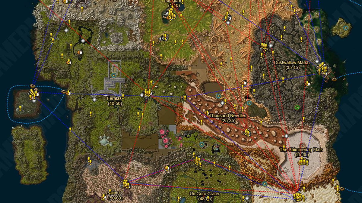 WoW Interactive Map screenshot image