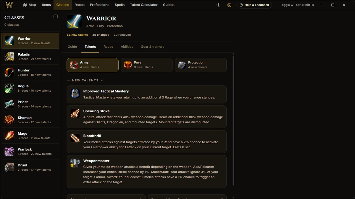 WoW Forever Map screenshot image