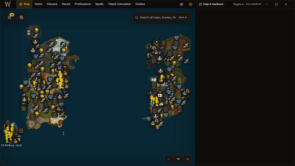 WoW Forever Map screenshot image